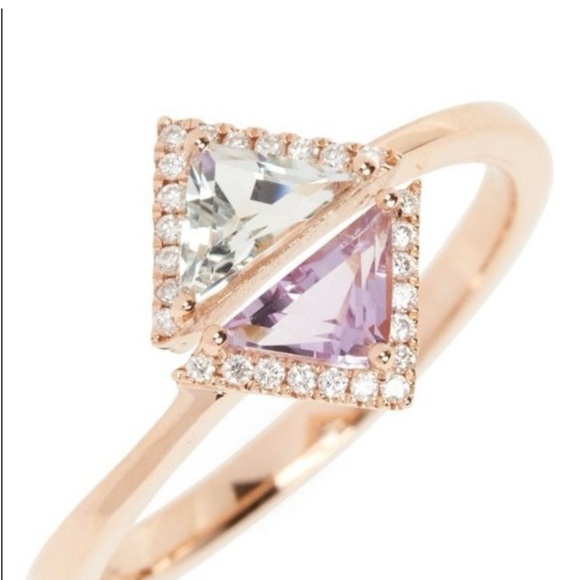 Bony Levy Jewelry - 18k rose gold Bony levy ring amethyst topaz diamonds